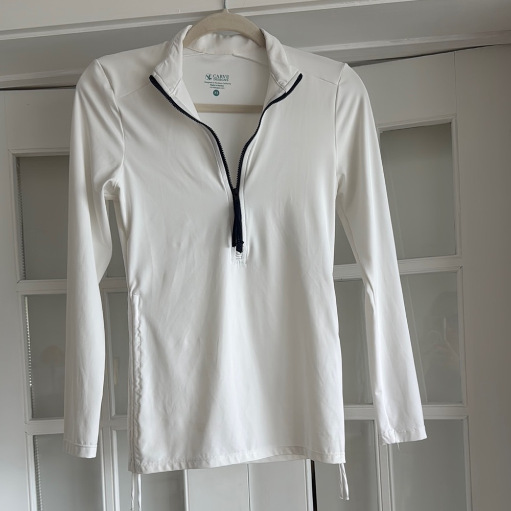 Carve Designs Long Sleeve Zip-Up Top